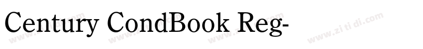Century CondBook Reg字体转换